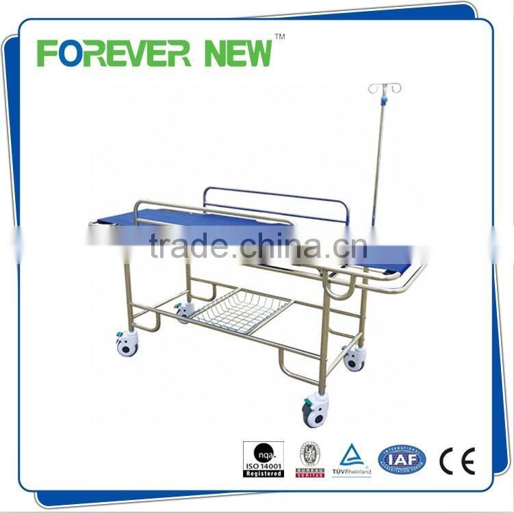 YX-2 S.S manual crank Emergency Patient trolley/ stretcher