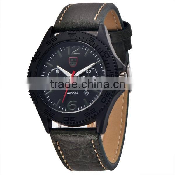 Luxury Dial Diameter 40mm Leather Watch For Men