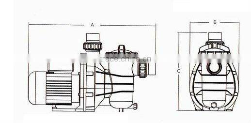 PIKES SS050 series Massage Water Pump 0.5HP/Circulation water pump for domestic pool