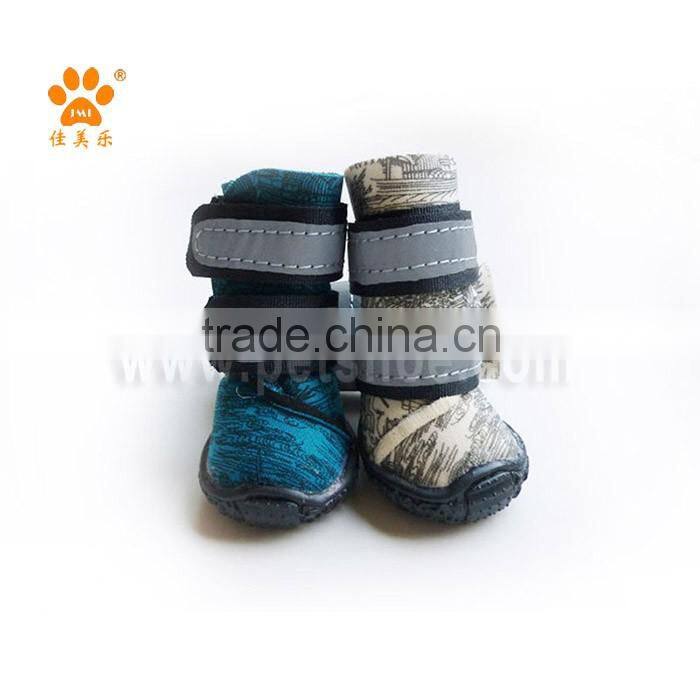 2016 JML hot selling fancy dog pet products warm snow boots waterproof nylon pet accessory