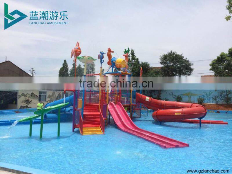 Hot sale Funny water play house fiberglass water tubes