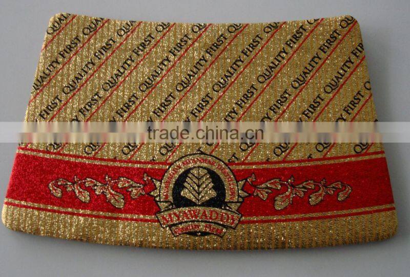 bright silver aluminum foil adhesive labels