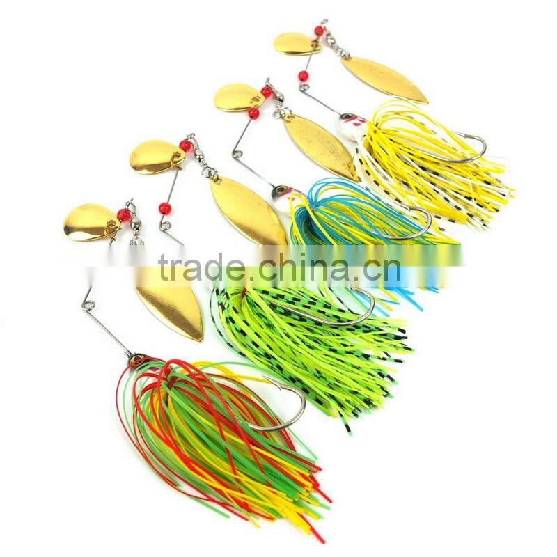 4Colors 20.5g fishing lure Spirit Spinner Bait soft Lures Fishing Hard Bait Blades Hooks Metal Spoons buzzbait