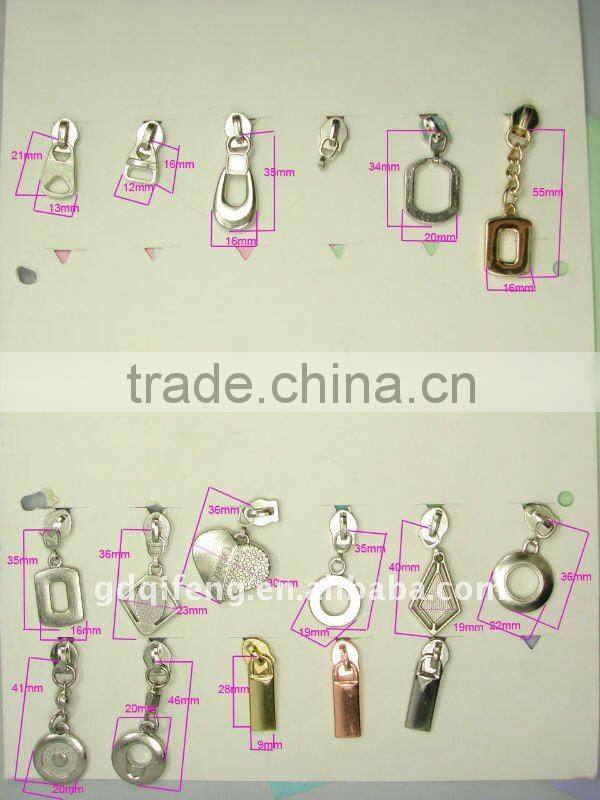 qifeng ancient classical metal zipper puller q-2358
