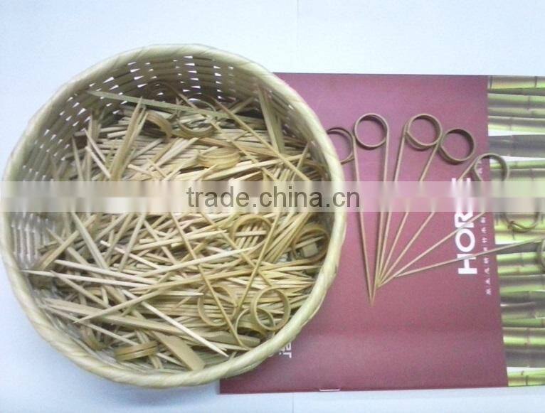 12cm healthy bamboo made disposable mini fruit fork