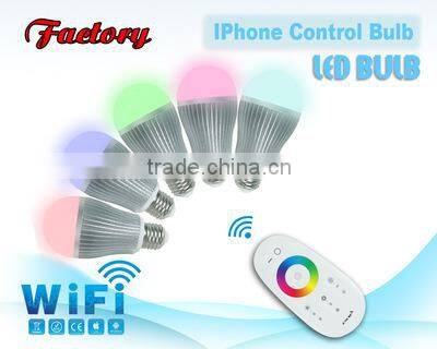 6W intelligent wifi led rgbw bulb ,Wifi led light bulb