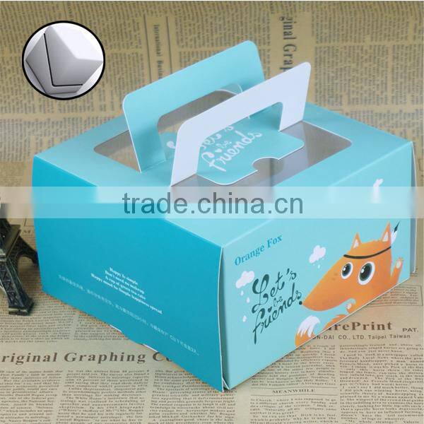 Food Grade Decorative Take Away Paper Cake Box