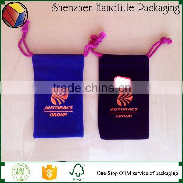screen printing velvet pouch logo jewelry pouch with logo gold foil stamping