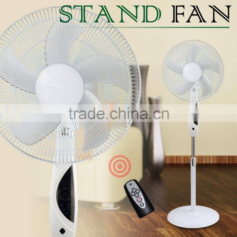 2016 new ABS material air cooling stand fan for home use with RC made in china