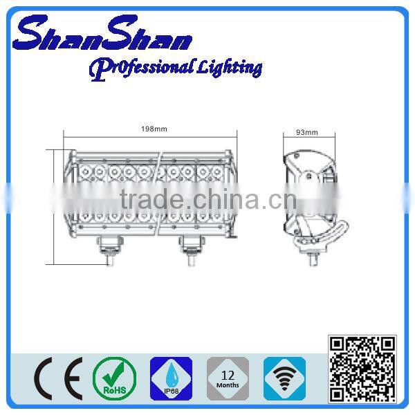 CE/ROSH 72W IP67 Waterproof Cree LED Light Bar/bicycle led light bar