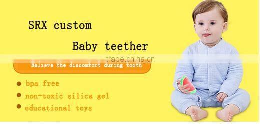 Manufacturer custom eggplant teether silicone baby teether/ BPA FREE children's educational silicone teethers shenzhen maker