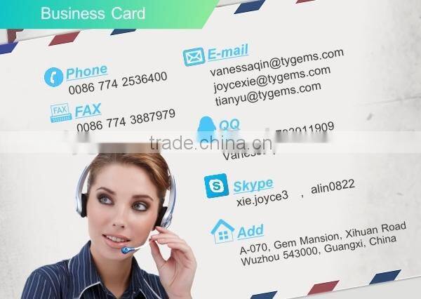 Wuzhou gem hot gemstone Processing Loose 10x12 #106 blue Synthetic Gemstone Spinel gems for sale