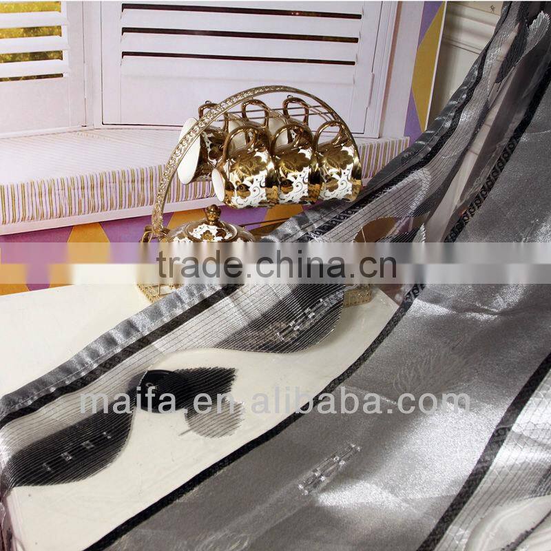 Many Color Available For Voile Jacquard Curtains(bl rideaux domicile)