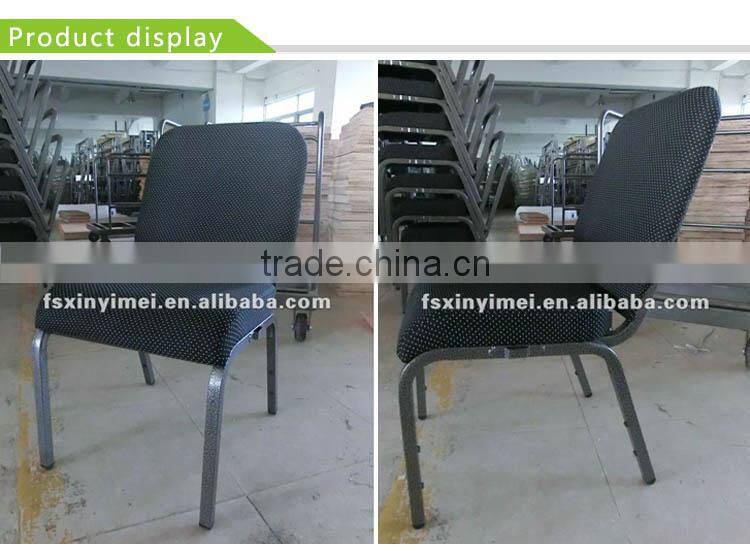Elegant Folding High Back Metal Stackable luxury church chairs