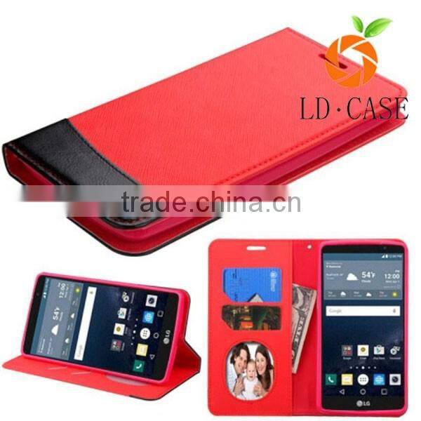 Artificial Leather Book Wallet Mobile Phone Case Back Cover For LG G6 Invisible Magnet