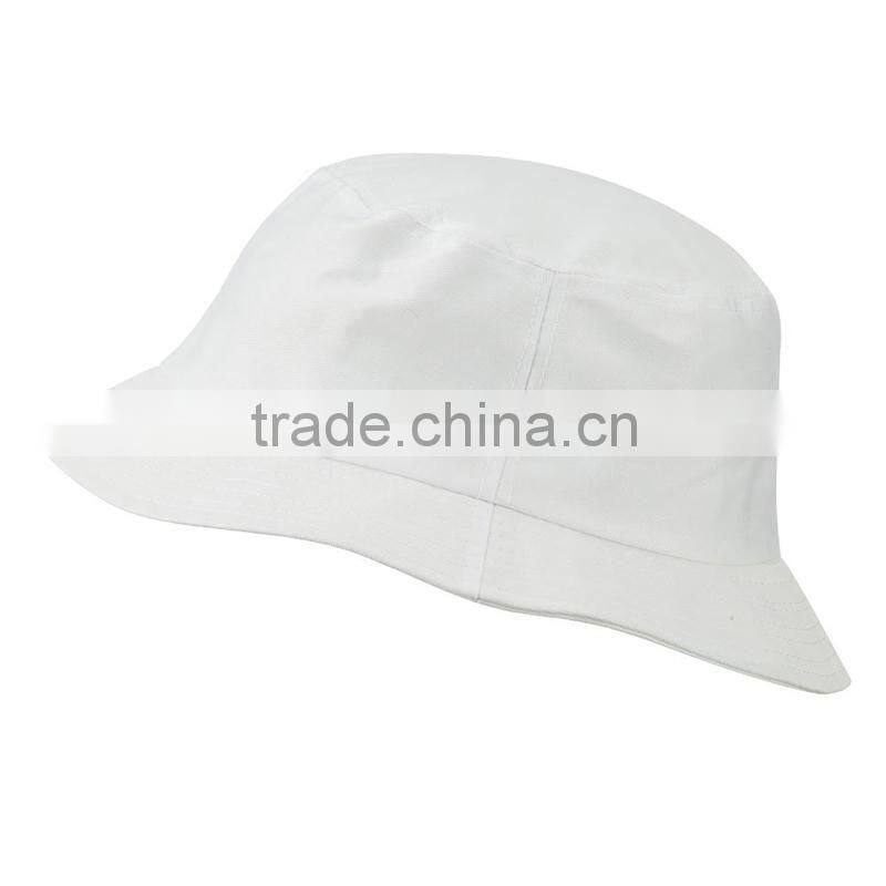 Plastic black bucket hat with embroidery