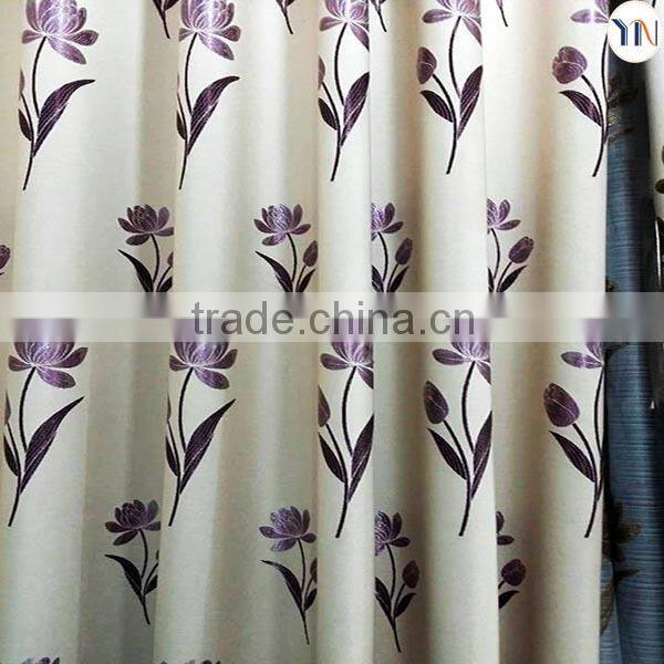 2015 new design jacquard flax fabric for window curtain, flame retardant jacquard blackout fabric wholesale hangzhou factory
