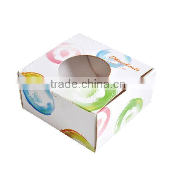 2014 Paper cake box wholesale with pvc window