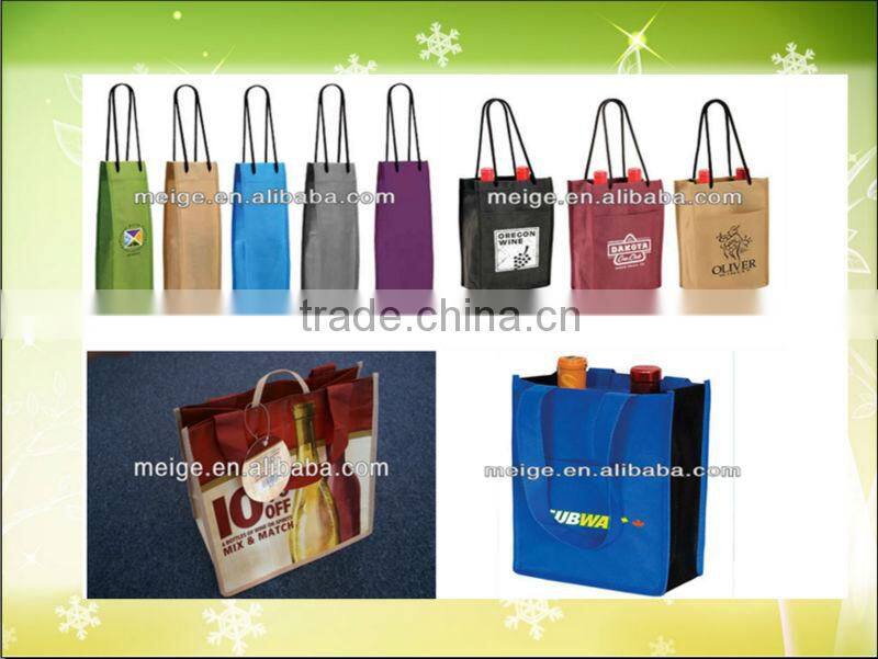 High quality wine bag/cheapest wine bag/bulk reusable wine tote bags