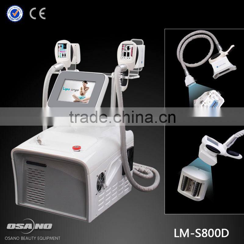 Portable 2 in 1 Cryolipolysis Fat Freeze Cellulite therapy Machine with Vacuum RF Roller skin tighten and weight loss machine