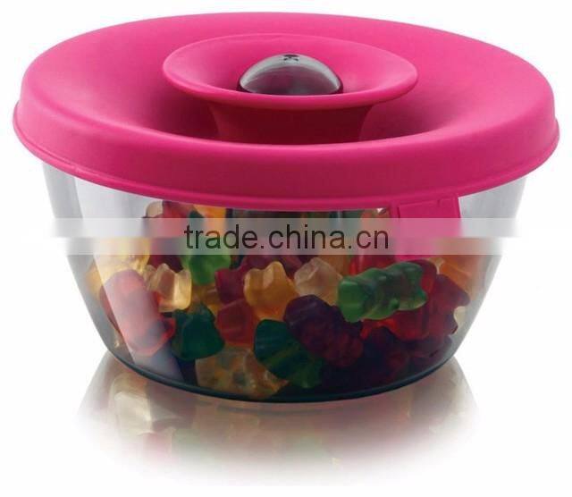 Airtight Pop-Top PP Clear Storage Food Candy Plastic Jar