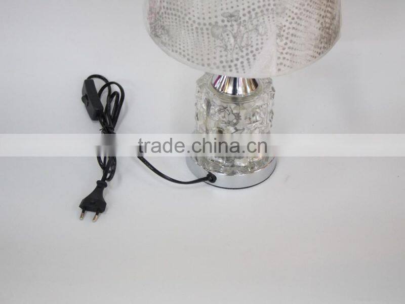 No.1 yiwu exporting commission agent wanted Fashion crystal bedside table lamps for bedroom/hotel