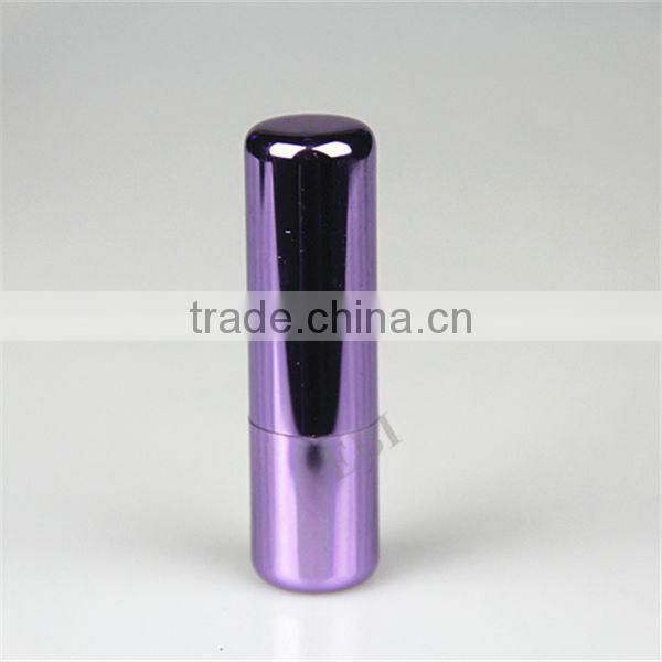 Fancy Aluminum empty ipstick tube container