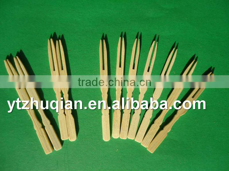 Bamboo fruit fork cocktail forks wedding gift with good quality