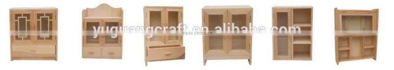 small unfinished wood cabinet with many drawers for dental