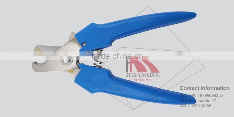 pig tail cutter with handle in blue 160*50 mm