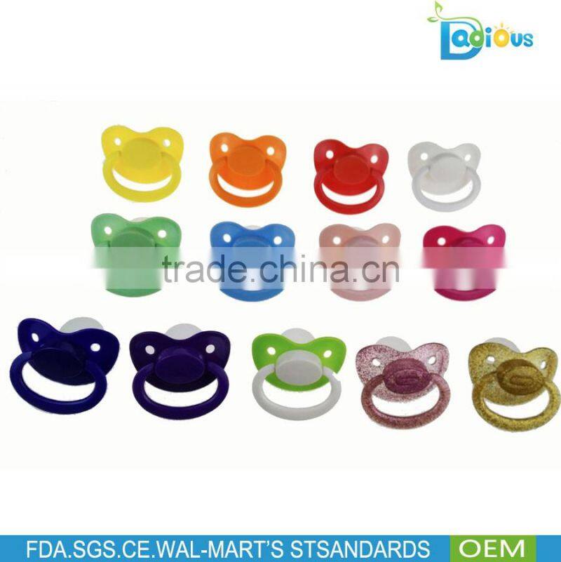 The Best selling Glittery color Dummy Pacifier Large for Adult Baby