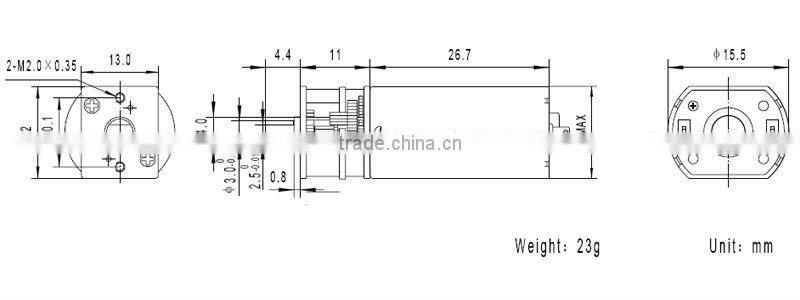 GM13-050 5V dc gear motor for medical machine