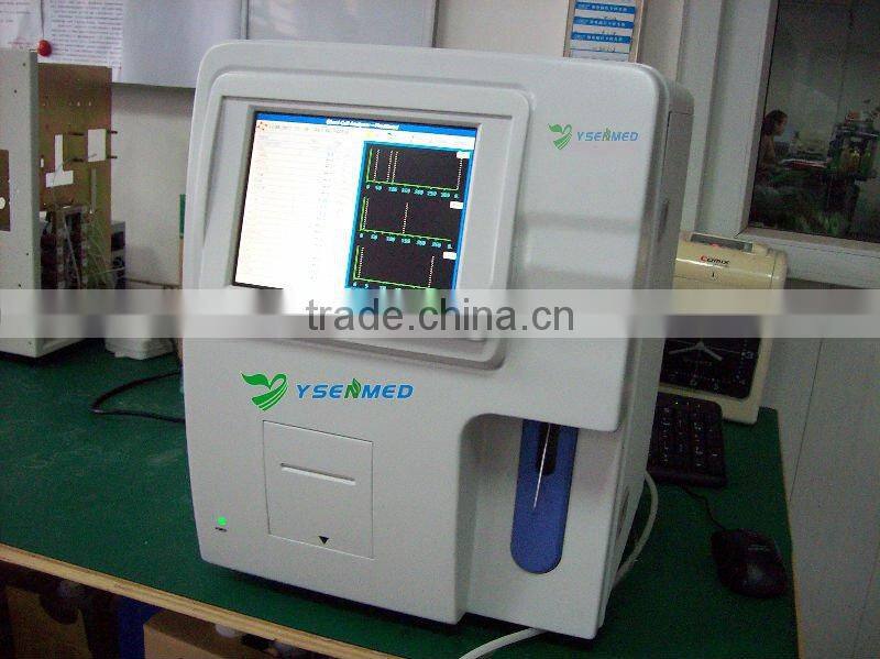 2017 hot sale automatic hematology analyzer veterinary blood count machine
