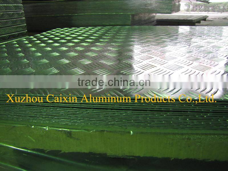 Embossed aluminum checkered plate, deep processing aluminum embossed plate for floor, stairs