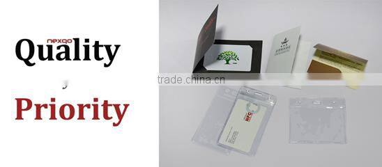 Free sample! Soft plastic sleeve card holder