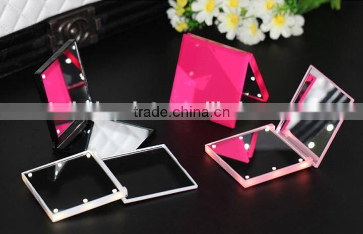 Elegant LED folding portable Pocket Mirror
