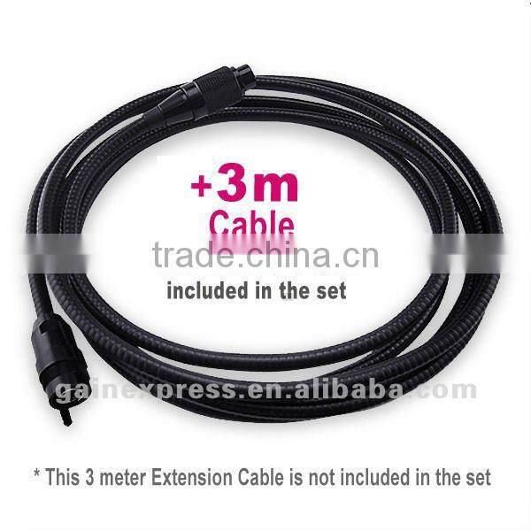 2.4" Video Inspection Waterproof Camera Endoscope Snake Borescope 360 Rotation 4 Meter (1M + 3M) Cable 10mm diameter