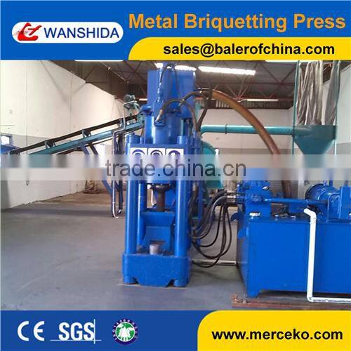 High efficiency metal chips briquetter