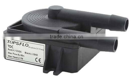 12V Brushless DC Low noise / high performance built-in water pump