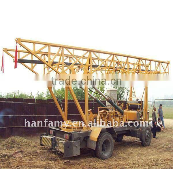 High drilling efficiency! High power! S600 trailer mounted drilling rig