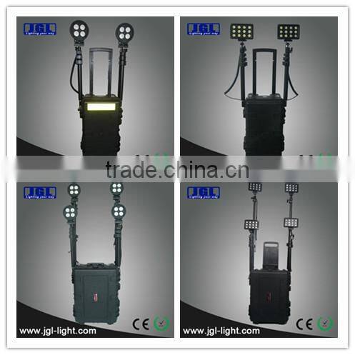 2*50W High power extensible mobile rechargeable portable Police Military light