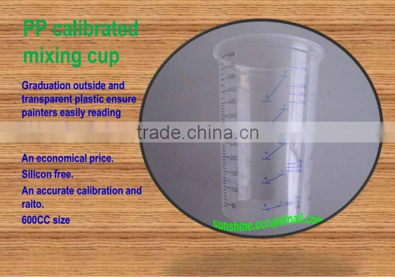 paint calibrated mixing cups