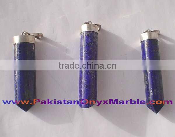 Natural Stone STERLING SILVER PENDANTS LAPIS LAZULI JEWELRY