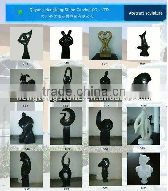 Natural White Marble Modern Abstract Sculpture