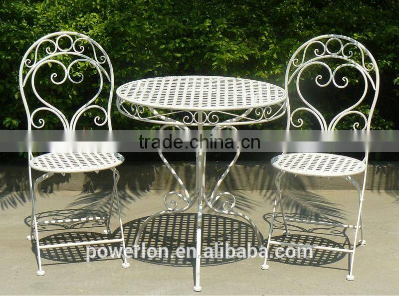 Elegant Waterproof Outdoor Antique Wrought Iron Patio Furniture