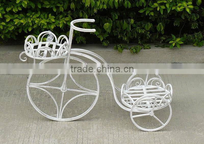 2014 new design decorative bicycle flower pot stands