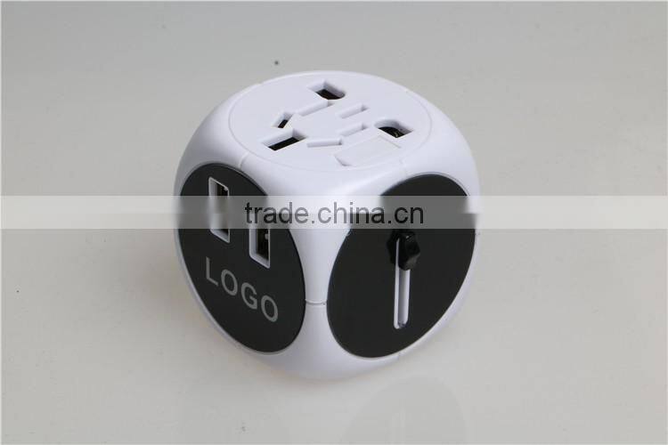 hot sell plug univeral travel double usb adapter world travel adaptor multipurpose plug travel adapter with usb