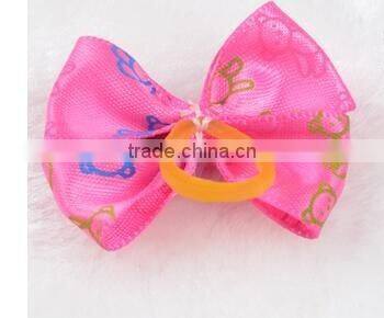 CY197 Handmade Pet Grooming Accessories Products Dog Bow Hair Little Flower Bows For Dogs Charms Gift