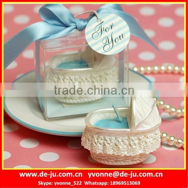 Pink Blue Baby Basket Design Wholesale Scented Candles