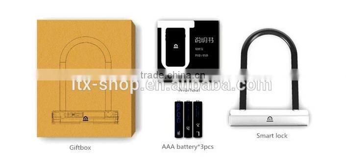 2016 new product bluetooth smart U lock smart anti theft door/bikes lock with smart phone control